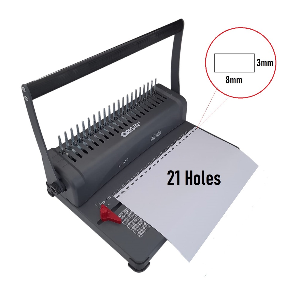 

rtc Mesin Jilid Spiral Plastik Binding A4 Milan / Mesin Binding A4 Milan 2 ORIN / Binding Machine A4