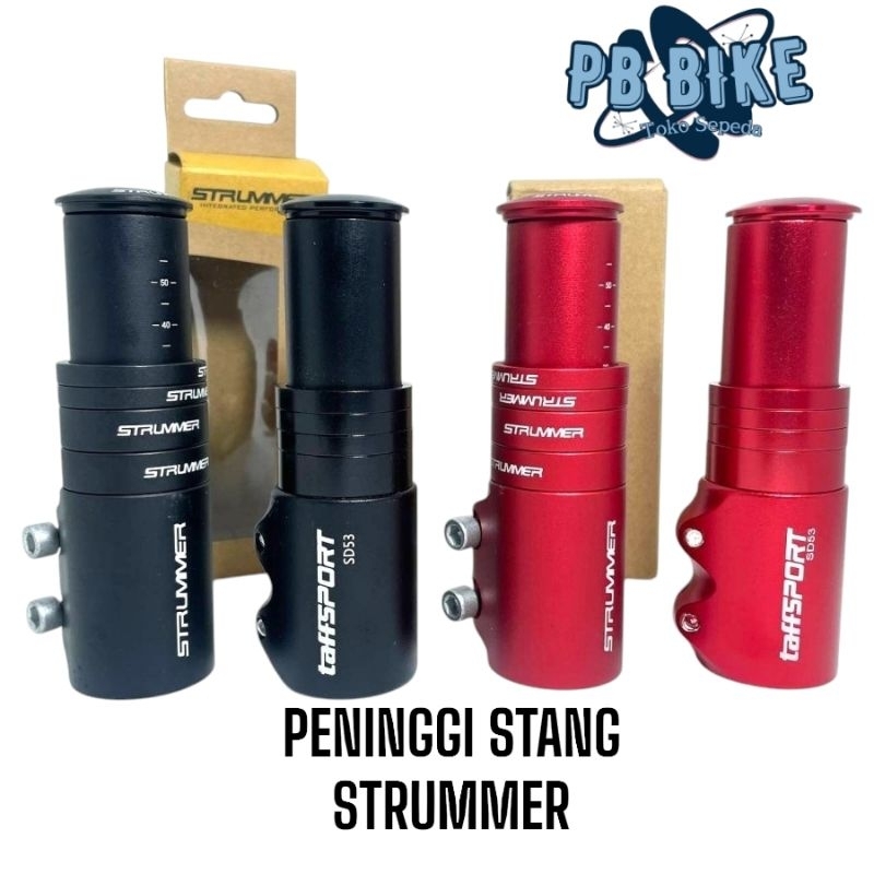 Fork Extender STRUMMER Peninggi Stang Stem Sepeda Mtb Roadbike Bmx Fixie Oversize Steerer