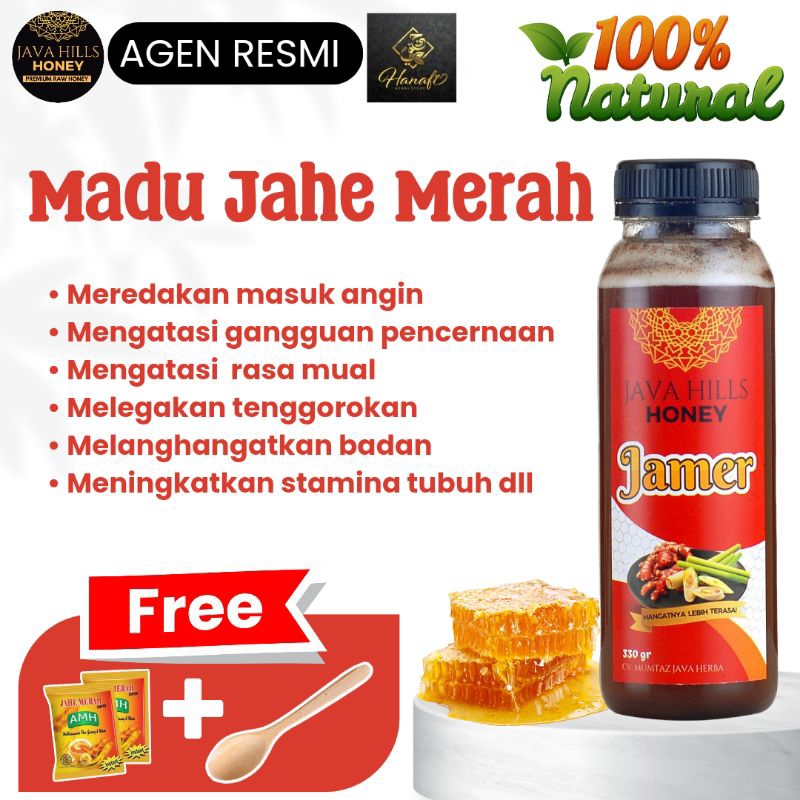 

Madu Jahe Merah Javahills Honey /MADU MURNI/MADU ASLI