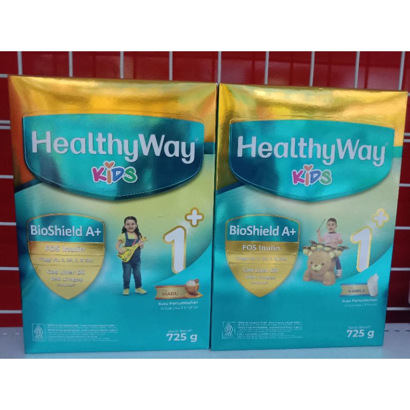 

HealthyWay Kids susu bubuk 1+ vanila / madu 725gr