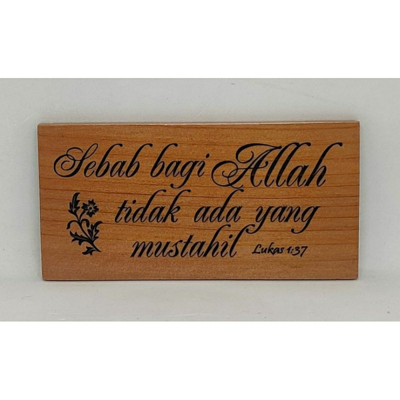 gantungan rohani  magnet ayat alkitab luk 1:37