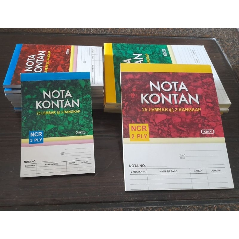 

KIKY - Nota Kontan 3 Ply (Kecil) isi 25, Nota Kontan 2 Ply (Besar) isi 25