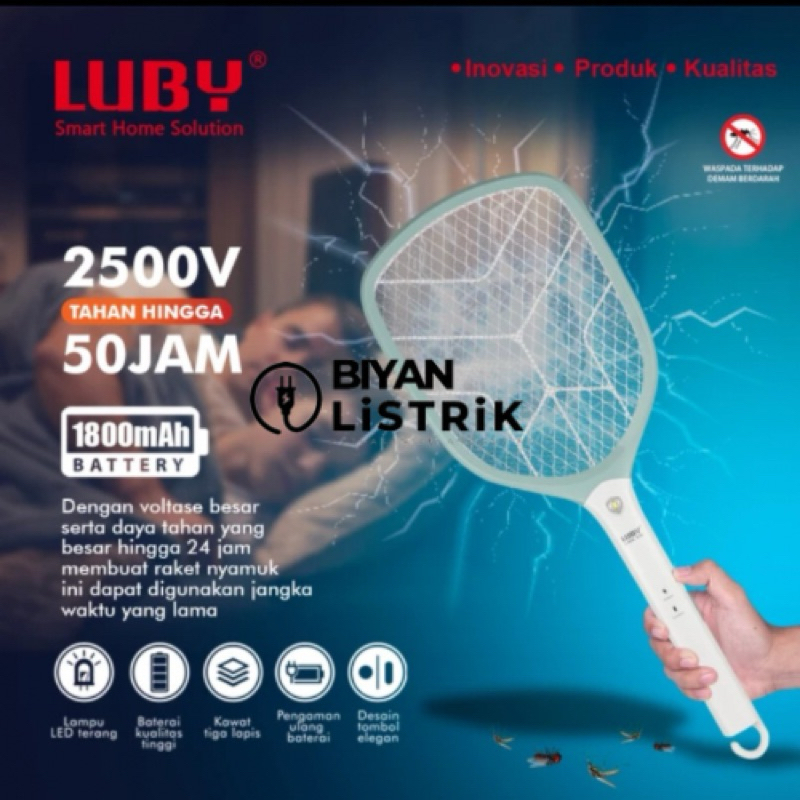 Luby Raket Nyamuk Luby Tipe L-3838