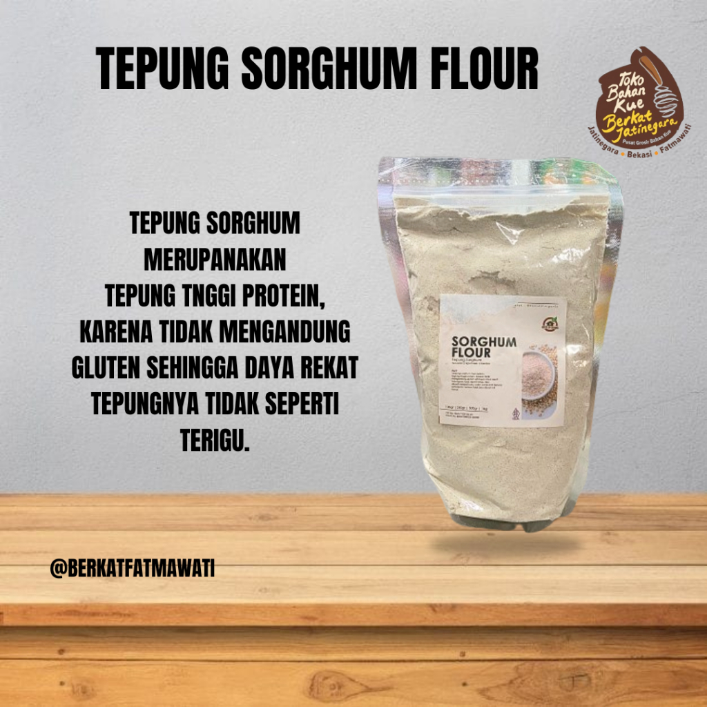 

TEPUNG SORGHUM FLOUR / TEPUNG 1 KG / TEPUNG TINGGI PROTEIN