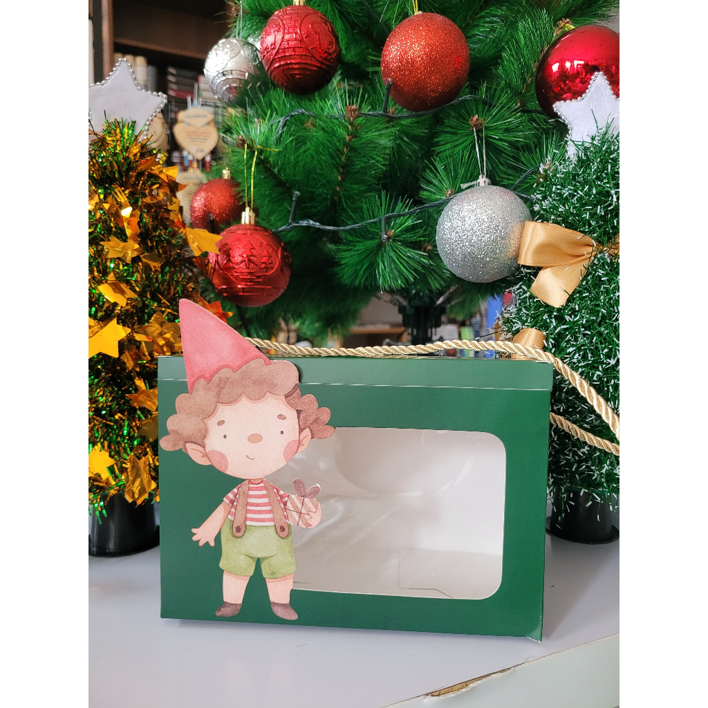 

Kotak Natal untuk 2 & 3 Toples Christmas box cookies toples
