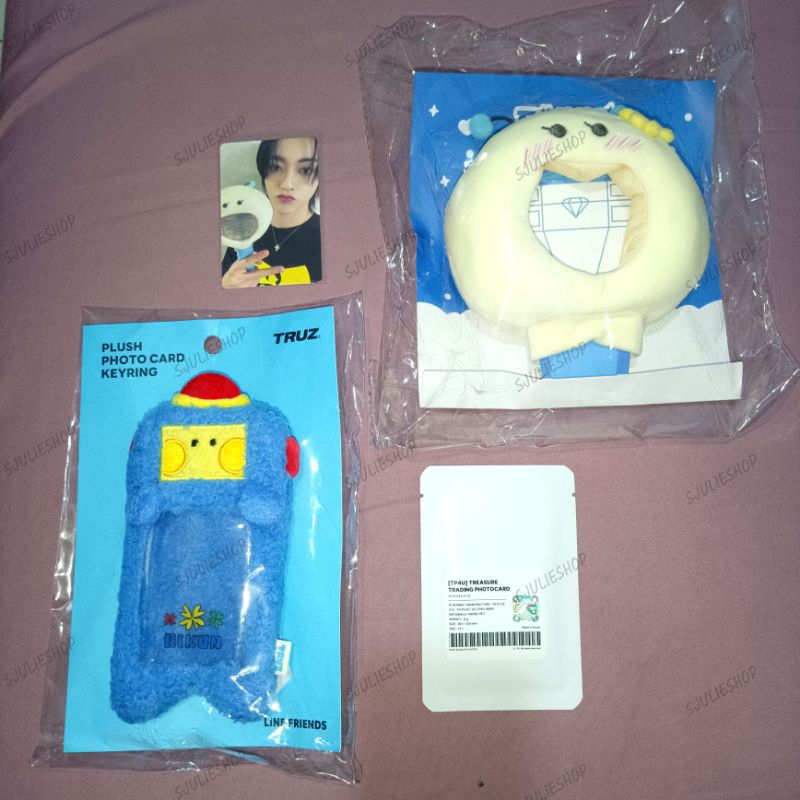 TRUZ CARD HOLDER MININI PLUSH PHOTOCARD FUNNY LIGHTSTICK HEAD COVER OFFICIAL LINE FRIENDS CAHOL TREA