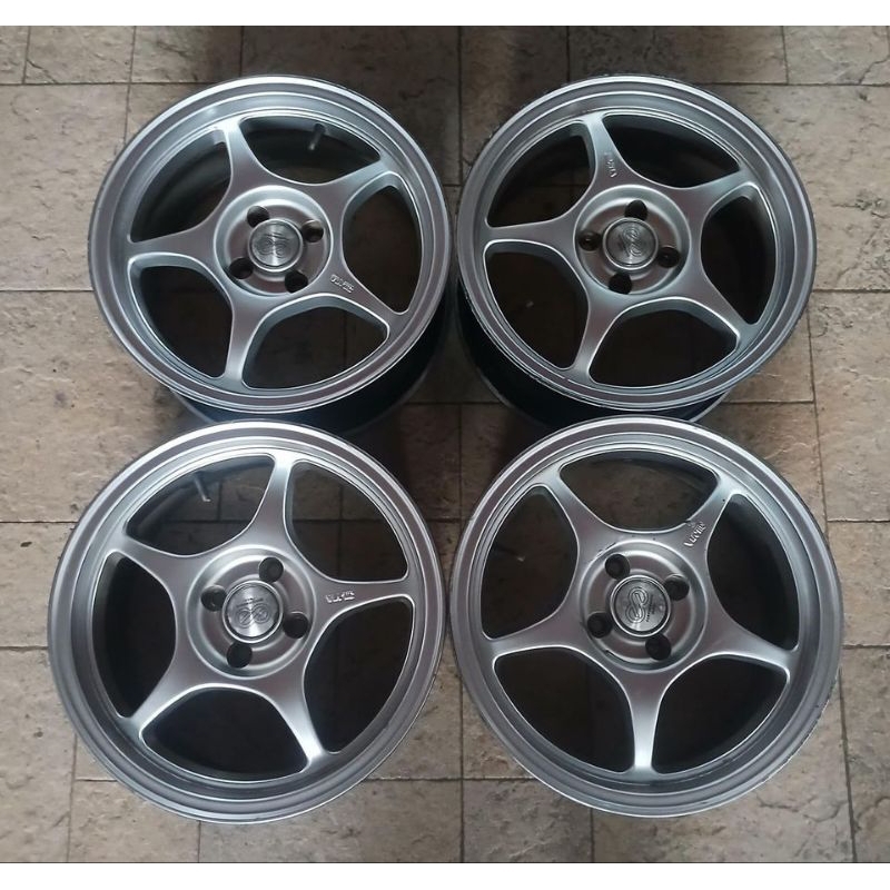 DIJUAL VELG BEKAS ENKEI TULANG R16X7 H4X100 ET35 BRIO AGYA VIOS FREED