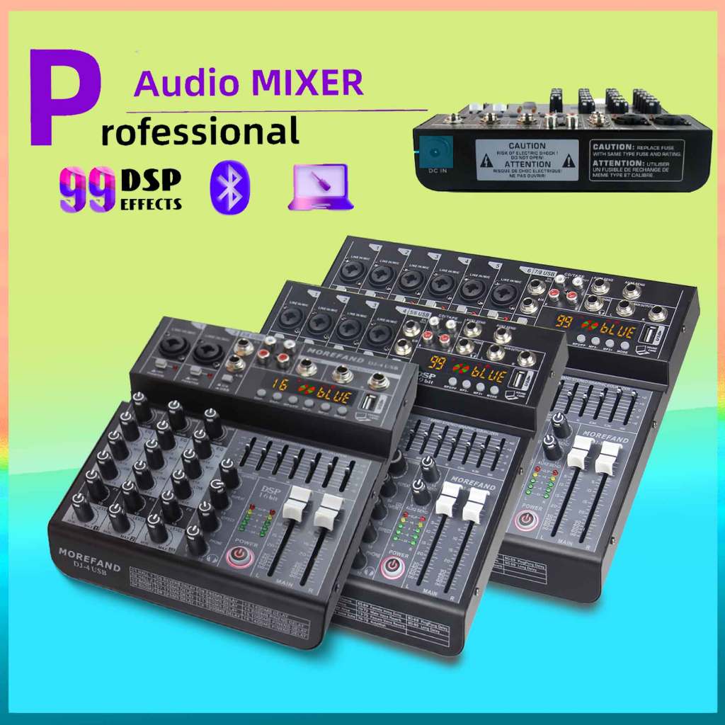 MIXER AUDIO DJ6/DJ8 Audio mixer 4 channel DJ8/CS8/ USB/MP3 saluran 8 mendukung penyesuaian mobil 12V