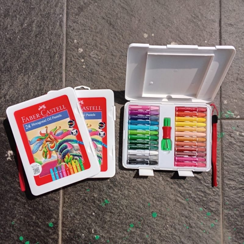 

Crayon Oil Pastel Faber Castell 24 Hexagonal ( Set ) [ [ Free Bubble & Dus ] RB9