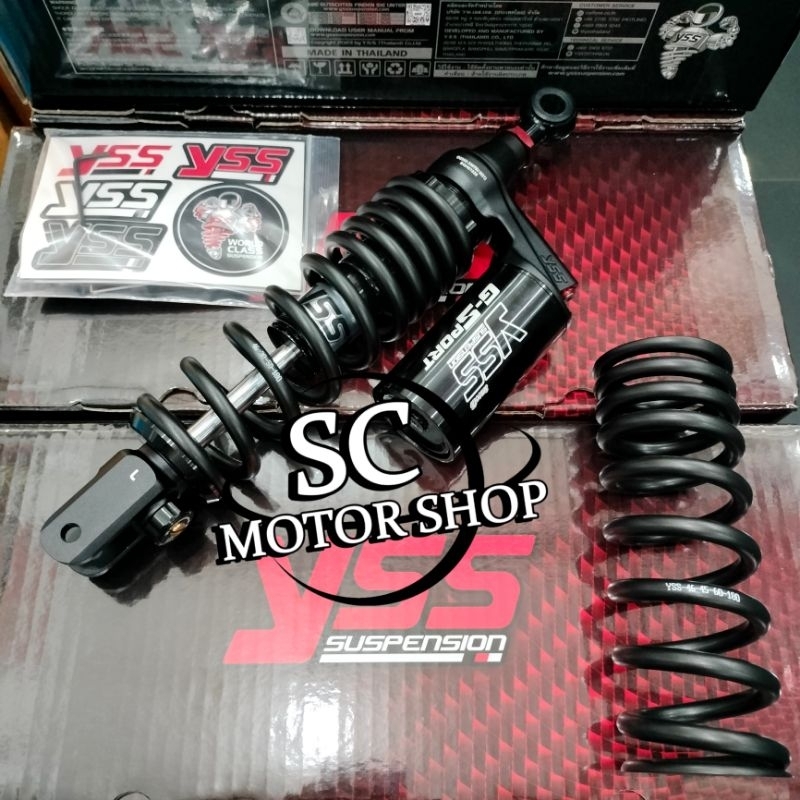 Shock tabung YSS matic G-sport smooth black edition 330mm vario 125 - vario 150 - stylo