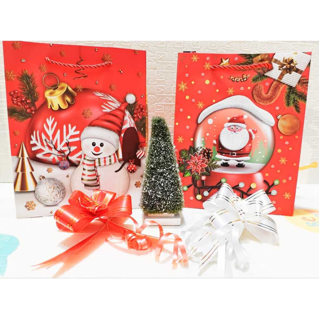 

Paperbag Merry Christmas Natal Lucu Manik 2D Premium