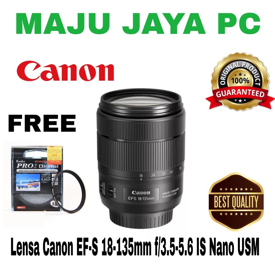 lensa canon 18-135mm F3.5-5.6 IS NANO USM