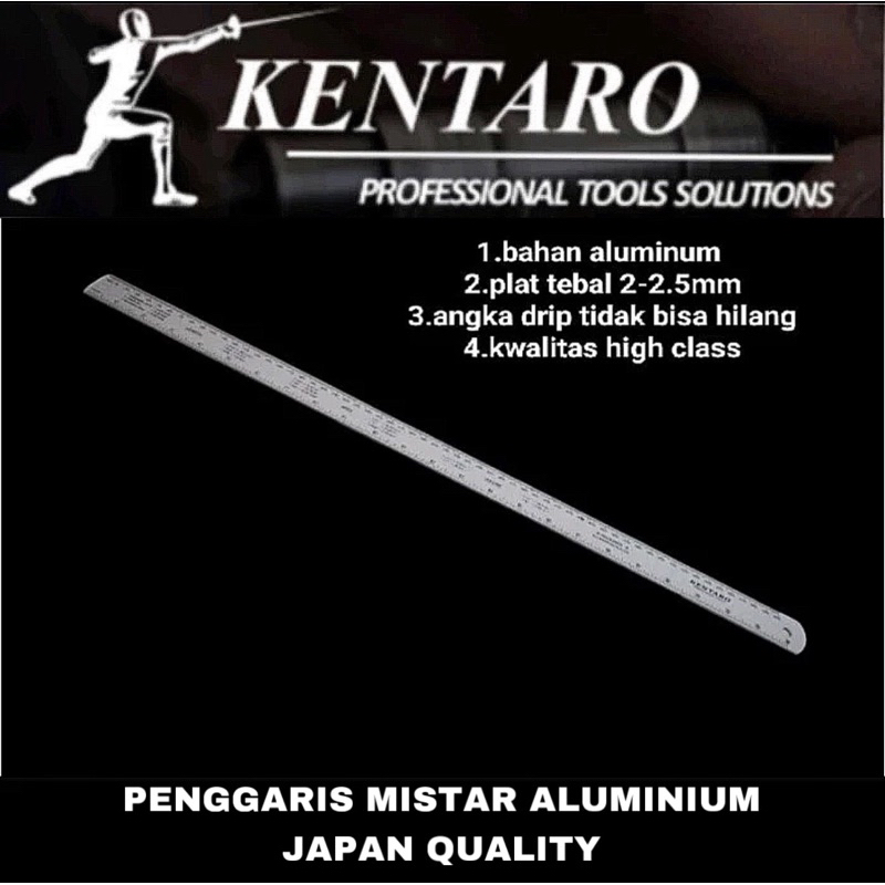 

KENTARO - PENGGARIS MISTAR BODY ALUMINIUM - JAPAN QUALITY