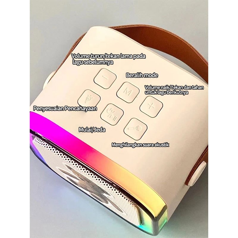RJ1 [COD] Bluetooth Mini Speaker Karaoke Speaker Portable with MIC Bluetooth Full Bass Wireless