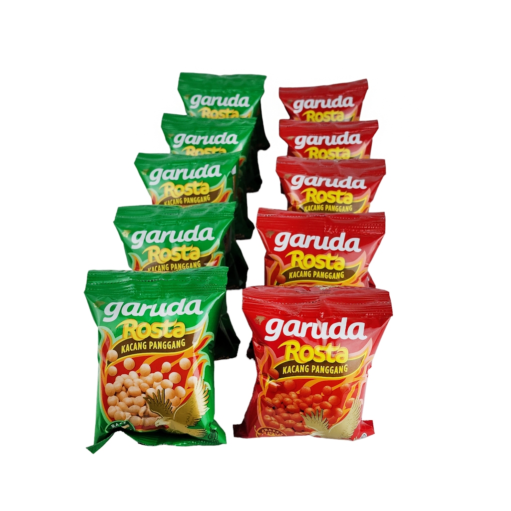 

Garuda Rosta Snack Kacang Panggang 11gr renceng isi 10 pcs