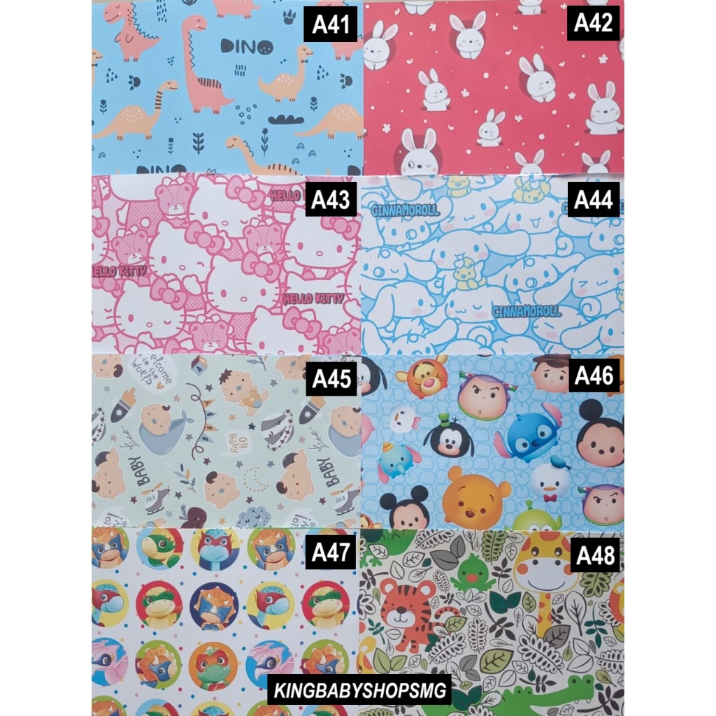

KBS [A41 - A48] Sansan Wawa Kertas Kado Standar uk.63,5 x 49,5cm