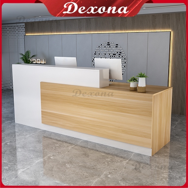 ✨Garansi 3 tahun✨Meja Counter Resepsionis Meja Resepsionis Meja Front Desk Meja Resepsionis Counter 