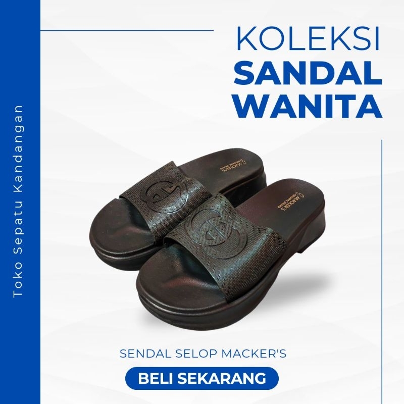 Sendal Selop Macker's Wanita - Sandal Jelly Plastik Harian Wanita Cewek Perempuan