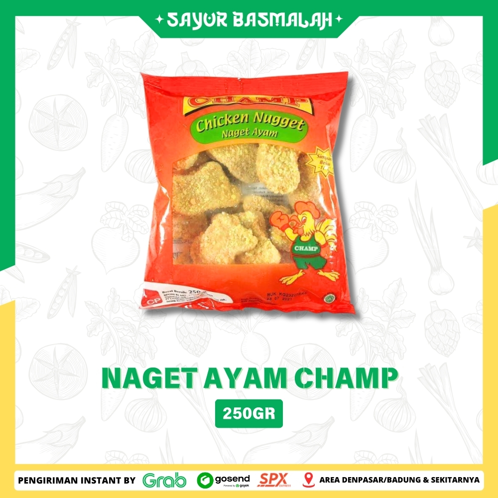 

Naget Ayam Champ 250gr - Sayur Basmalah