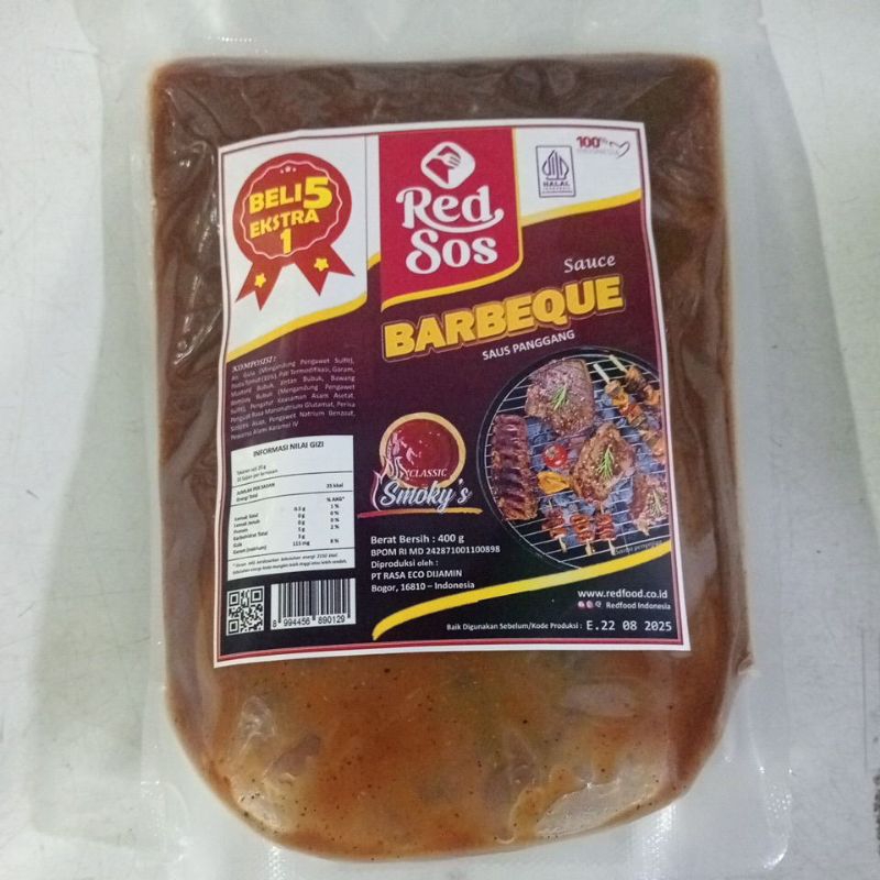 

RED SOS SAUS BARBEQUE 500GR