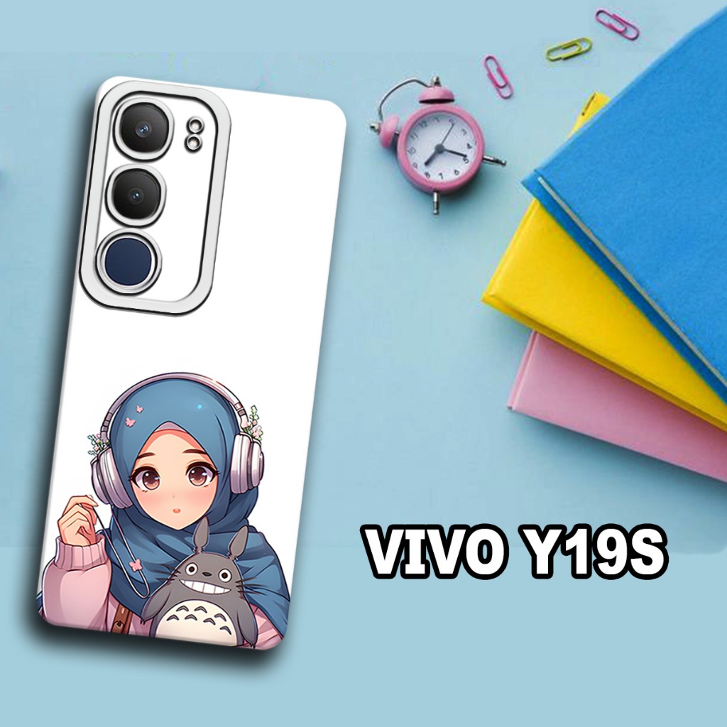 CC32/ Softcase karet lentur untuk vivo y19s/Motif hijab/case vivo y19s/kesing vivo y19s/silicon vivo