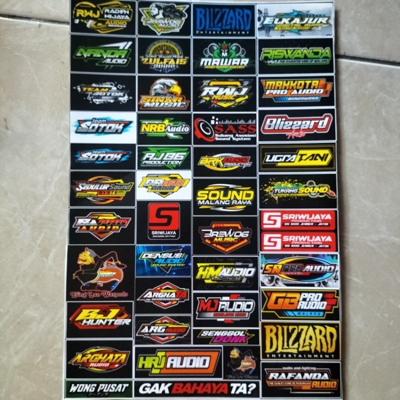 

STIKER CROMO RWJ BREWOG DAN SOUND LAINYA | STIKER PACK BAHAN VYNIL S| STIKER 1 LEMBAR ISI 45 BIJI