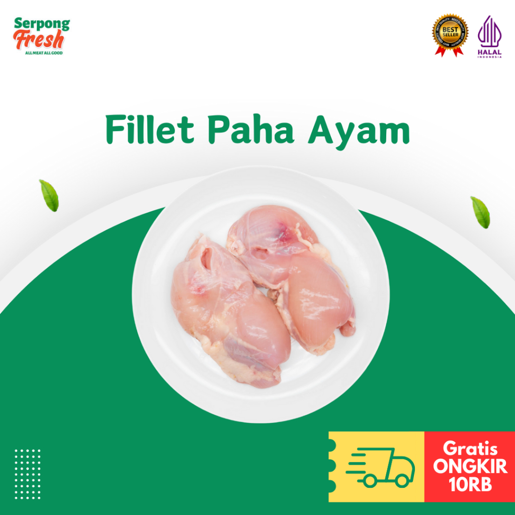 

Daging Ayam Fillet Paha Boneless Tanpa Kulit Fresh/Frozen 1kg