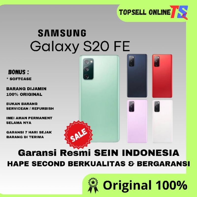 Samsung Galaxy S20 FE Ram 8/128gb Second Original SEIN Indonesia
