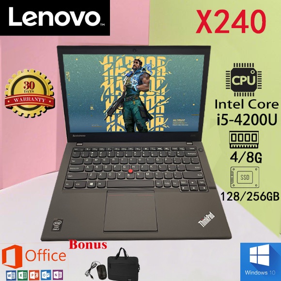 Laptop Lenovo Thinkpad x240 Intel Core i3/i5/i7 4/8gb RAM 128gb SSD Peningkatan baru laptop Mulus da