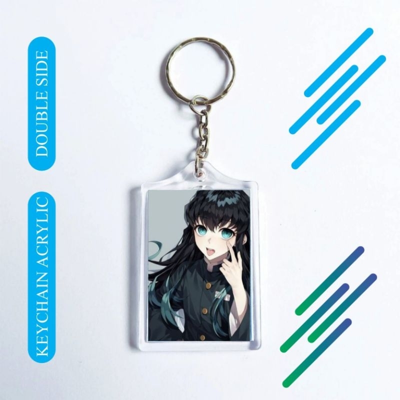 SIAP KIRIM Gantungan Kunci Keychain Kimetsu No Yaiba Muichiro Tokito