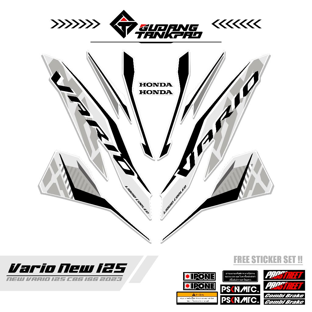 STRIPING VARIO 125 NEW CBS MTF 12 / STIKER SET VARIO 125 CBS BARU / VARIO 125 / VARIO CBS
