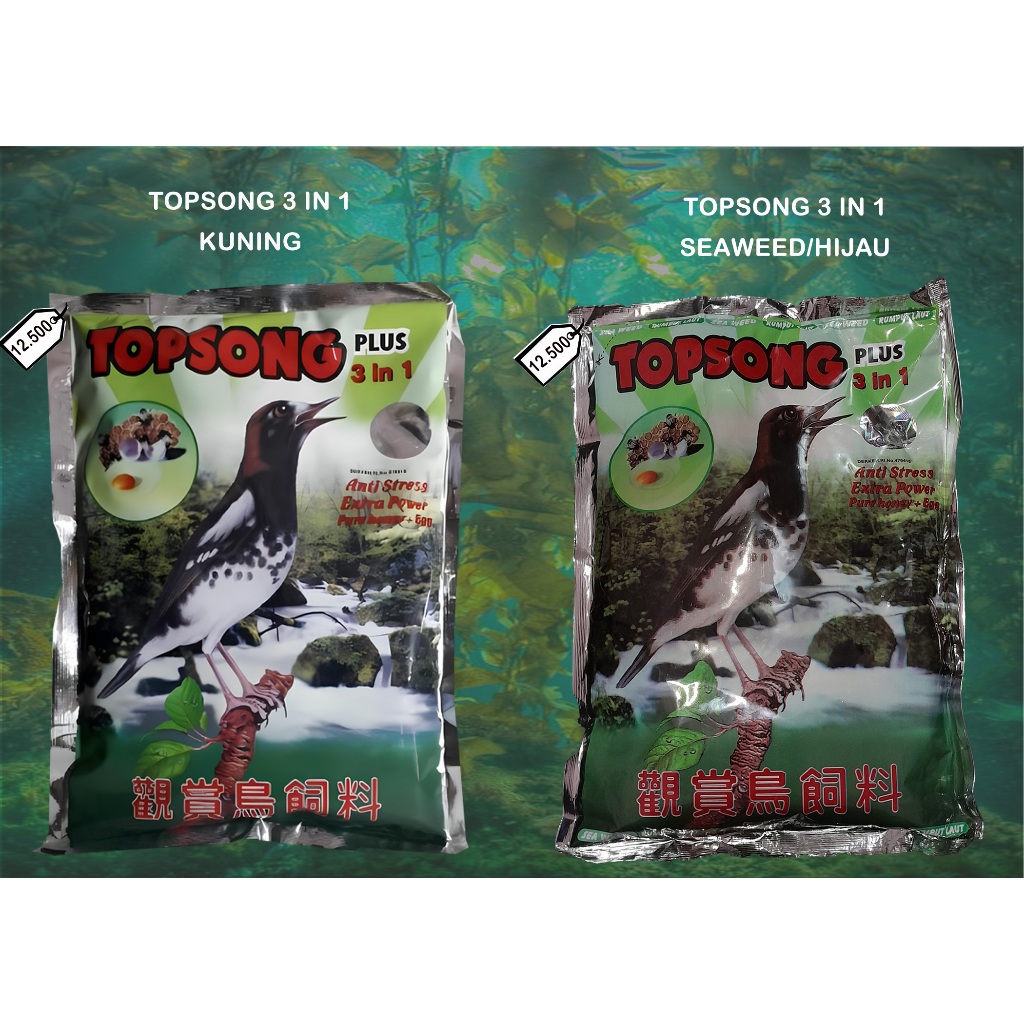 Pakan Burung Kicau || Voer Topsong Hijau dan Kuning