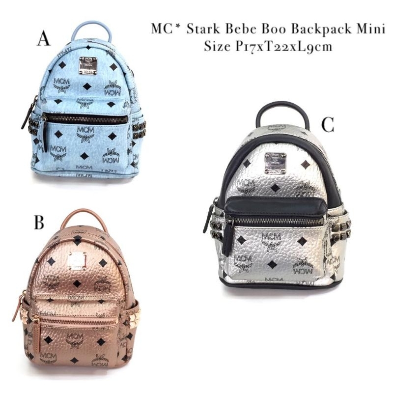 Tas Ransel MCM Stark Bebe Boo Backpack Mini