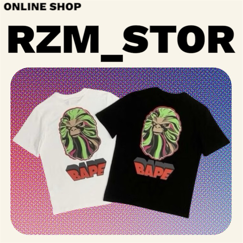 Kaos Oversize BAPE TOXIC APE WHITE TEE Payday fulltag