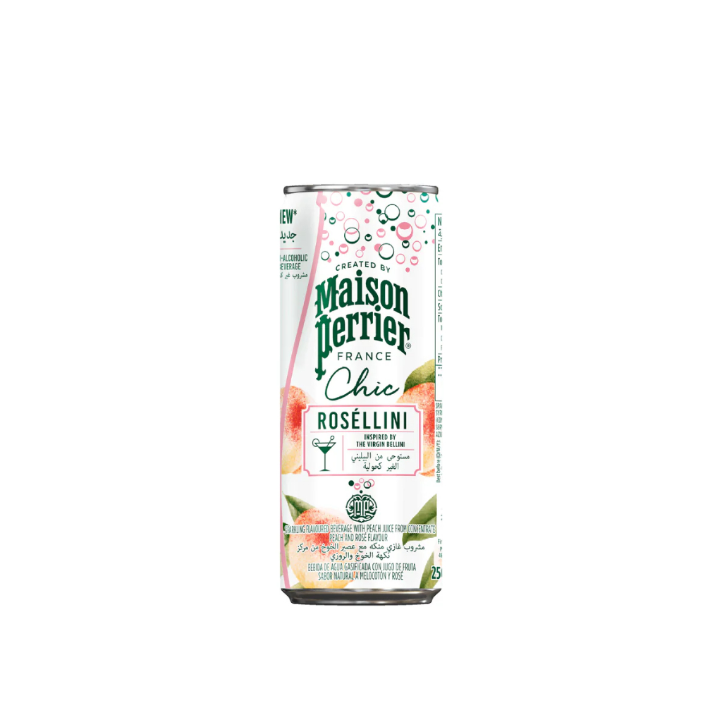 

Maison Perrier Carbonated Sparkling Mineral Water Chic Rosellini 250ml [24 Kaleng]