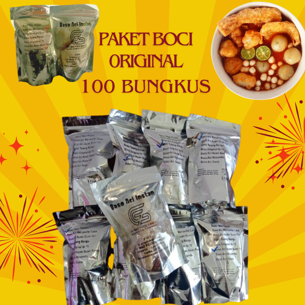 

PAKET RESELLER BASO ACI ORIGINAL TERMURAH 100PACK