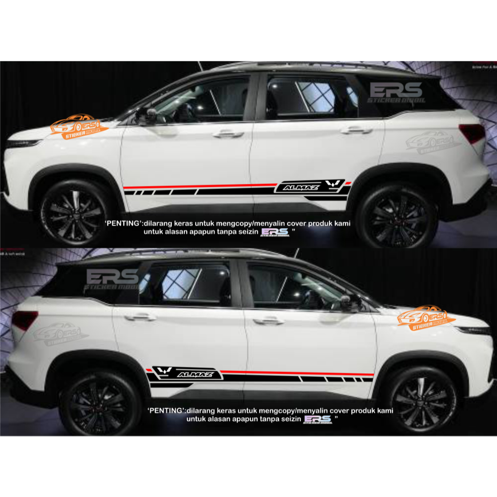 sticker mobil wuling almaz stiker striping wuling motorsports international terbaru cutting stiker