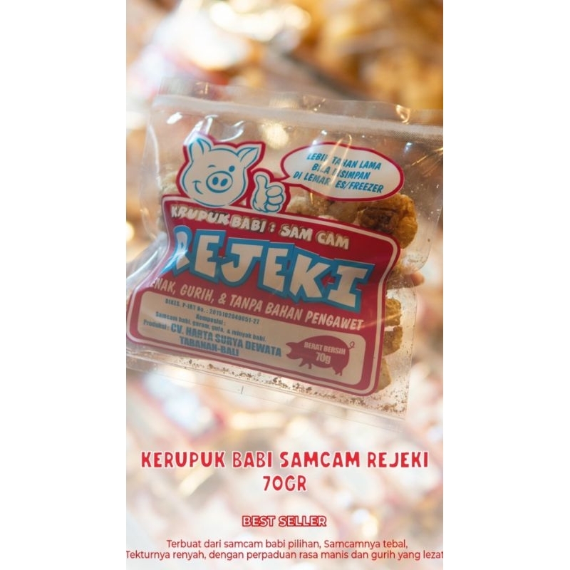 

OLEH-OLEH BALI // Kerupuk Babi Samcam Rejeki 70gr