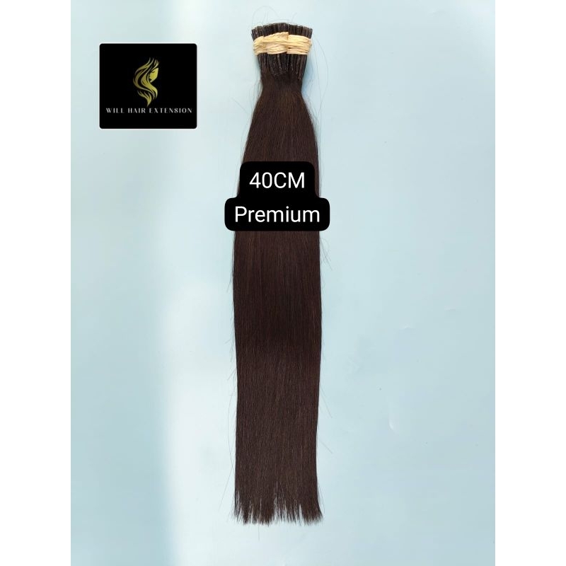 hair extension 45CM rambut sambung asli kualitas premium