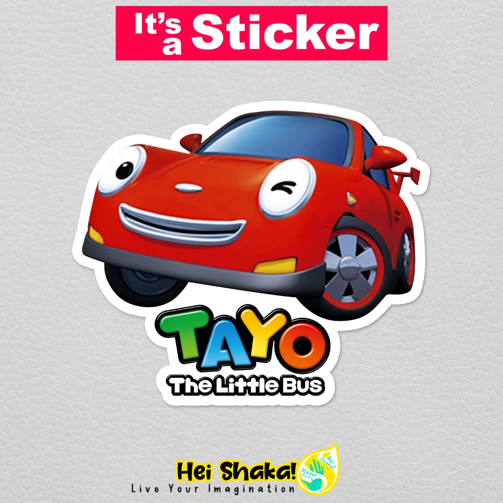 

Stiker Speed Sticker Tayo The Little Bus Kartun Anak Lucu Korea Bahan Vinyl Anti Air