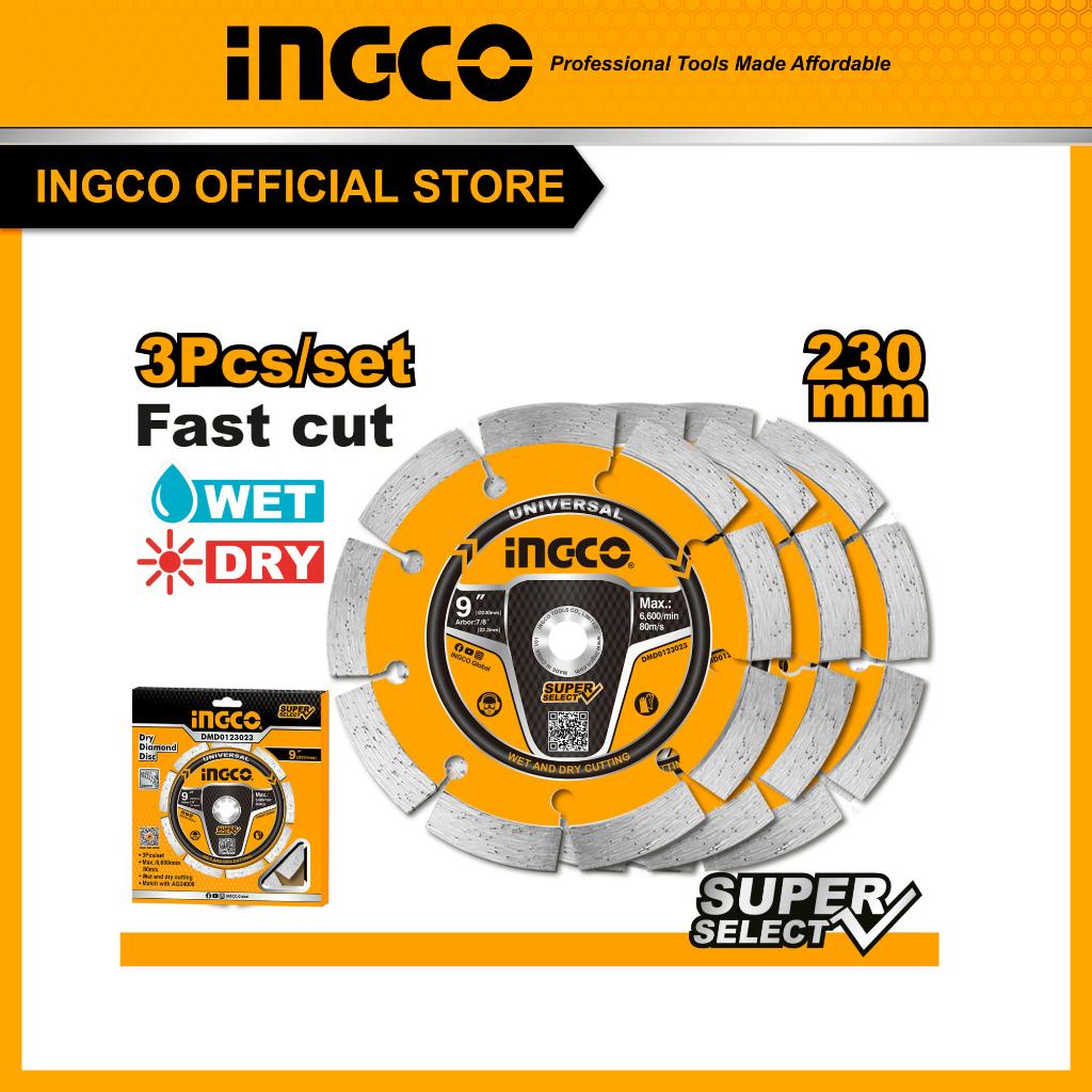 (INGCO) - DIAMOND WHEEL DRY 9" INCH SET 3PCS INGCO DMD0123023
