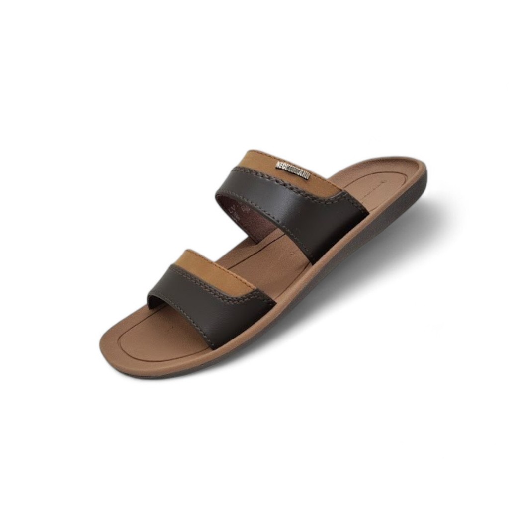 Neckermann LV-982 dk brown.Sandal Pria Original By Neckermann