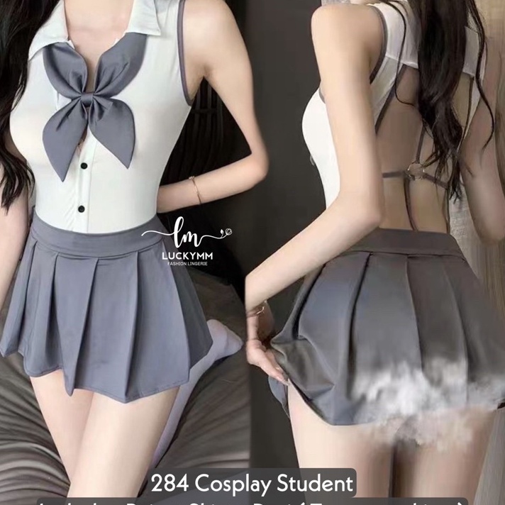 Hematku Sexy lingerie cosplay student baju sexy cosplay wanita  Costume student  Kostum Murid Wanita