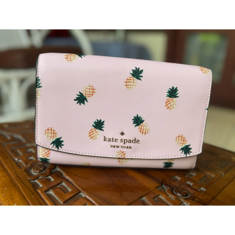 tas sling wanita Kate spade pink pineapple original