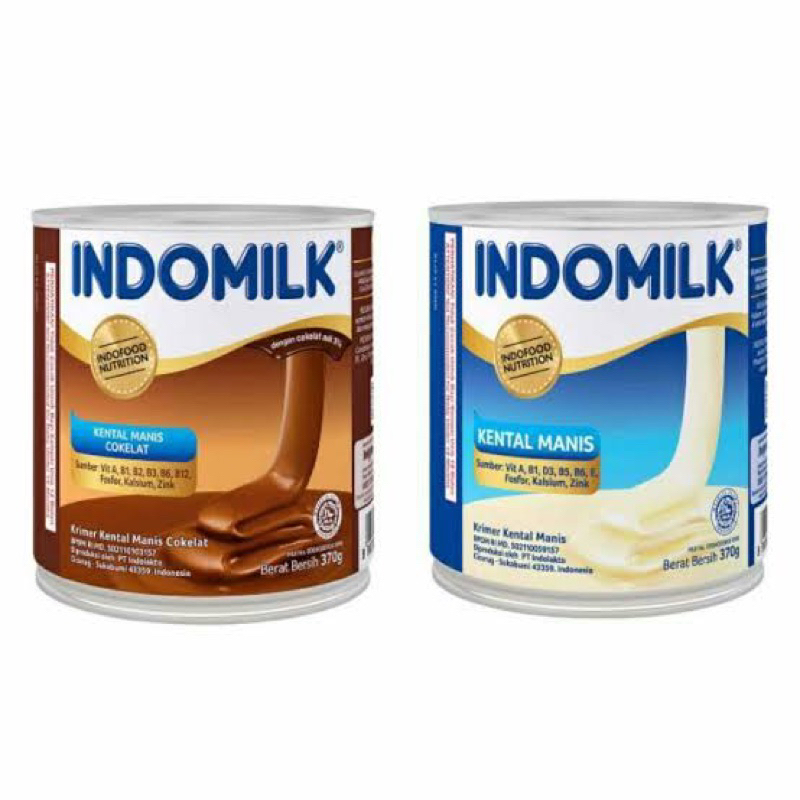 

Indomilk Kental Manis Cokelat Dan Kental Manis Susu Kental Manis Kaleng 370g