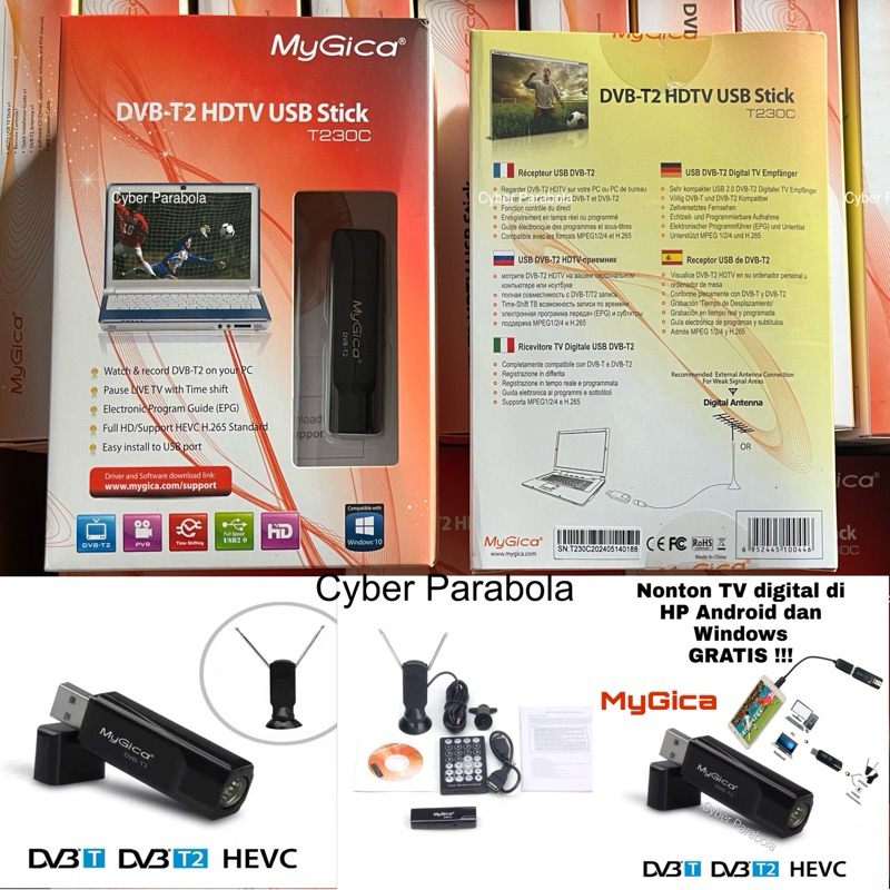 USB DVB T2 TV DIGITAL MyGica T230