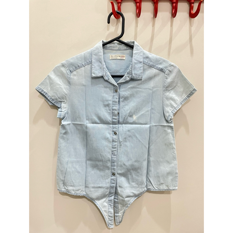 Zara Girls Denim Blouse