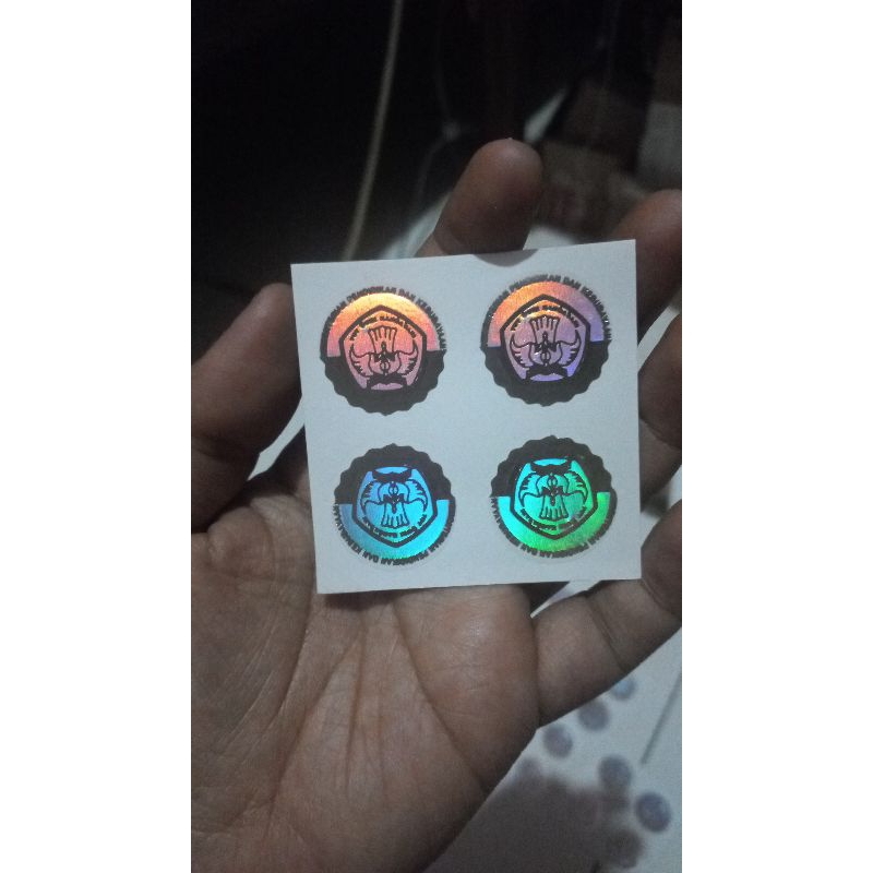 

STICKER EMBOSS LOG0 TANPA TAHUN BISA PAKAI SEMUA (HARGA SATUAN PERPCS)