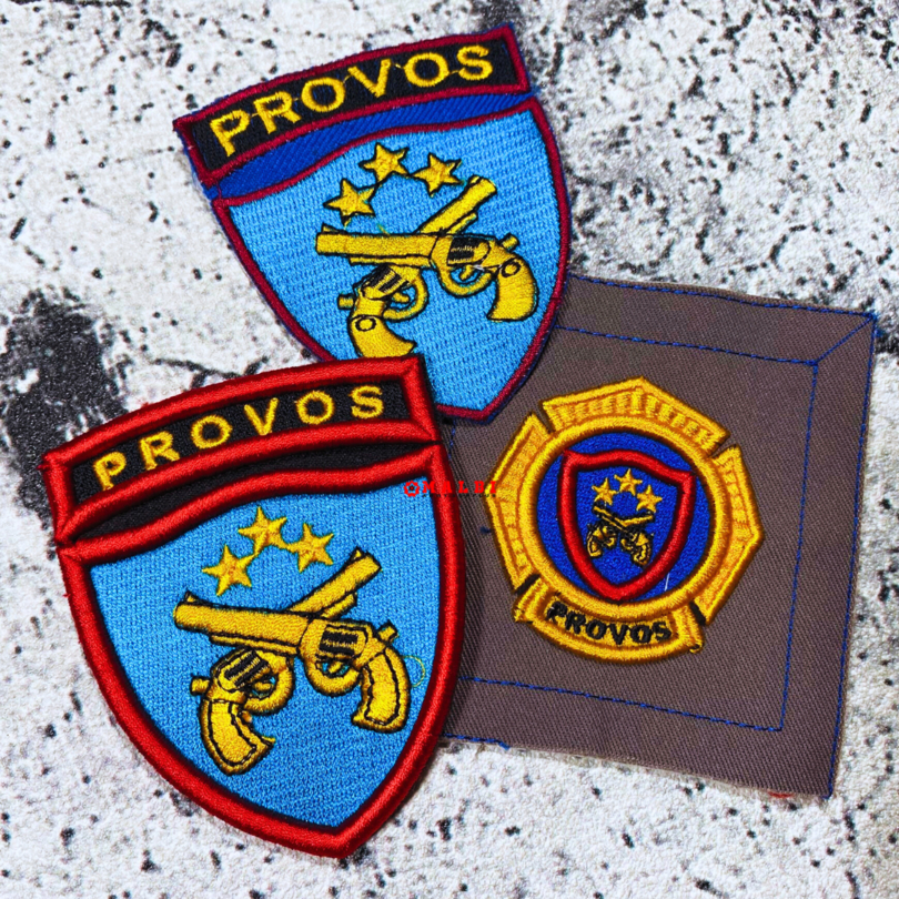 Bet Timbul PROVOST Atribut PDL POLRI Badge Roda PROVOS Polri Timbul