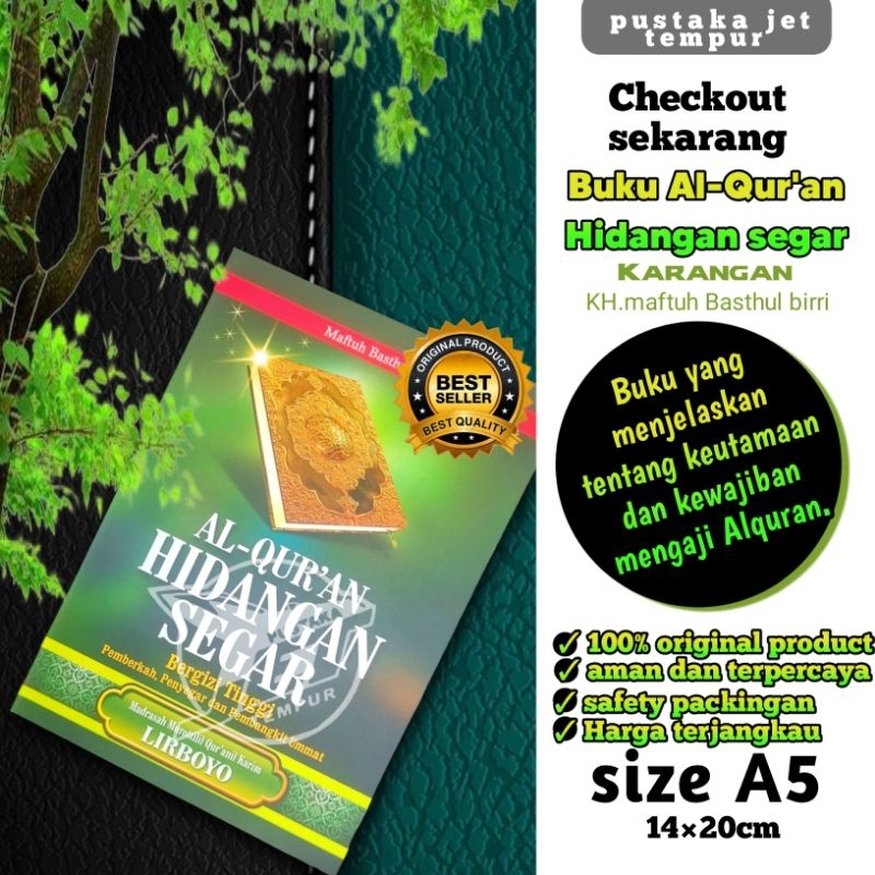 

AL QURAN HIDANGAN SEGAR MMQ LIRBOYO, FATWA AL QUR'AN, Buku Hidangan segar, Hidangan segar